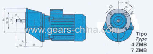 ZLYJ series plastic extruder machine gearbox specially