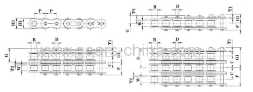 B seriesDIN /ISO 04B-72B Standard Roller Chain