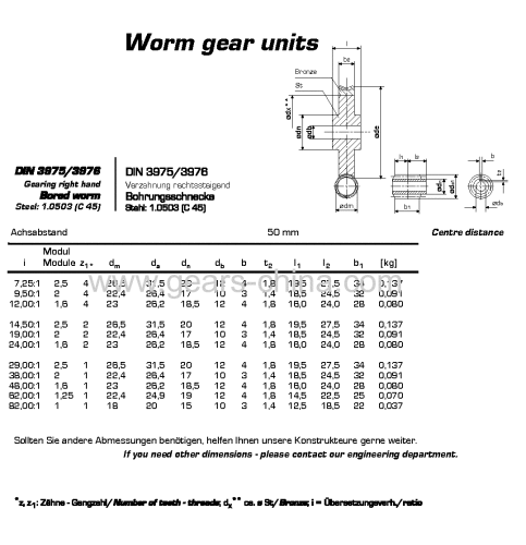 Custom specialize metal worm gear