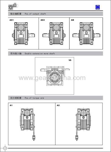 Stepless Worm Gearbox FCPDK Single Stage Worm Reducer