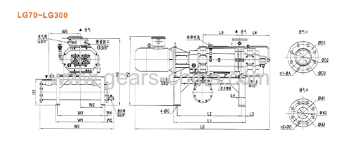 dry screw vacuum pump shanghai factory 0.02mbar