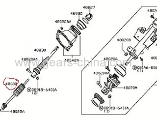 GUIS-62 Automobile Steering Universal Joint Cross Assembly